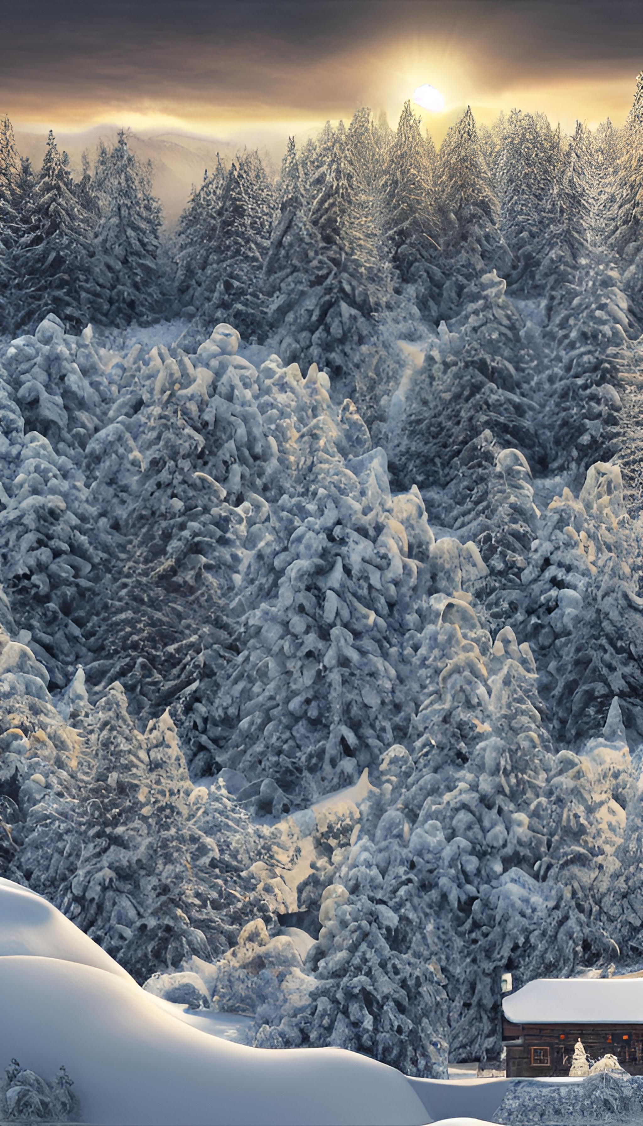 冬日雪景