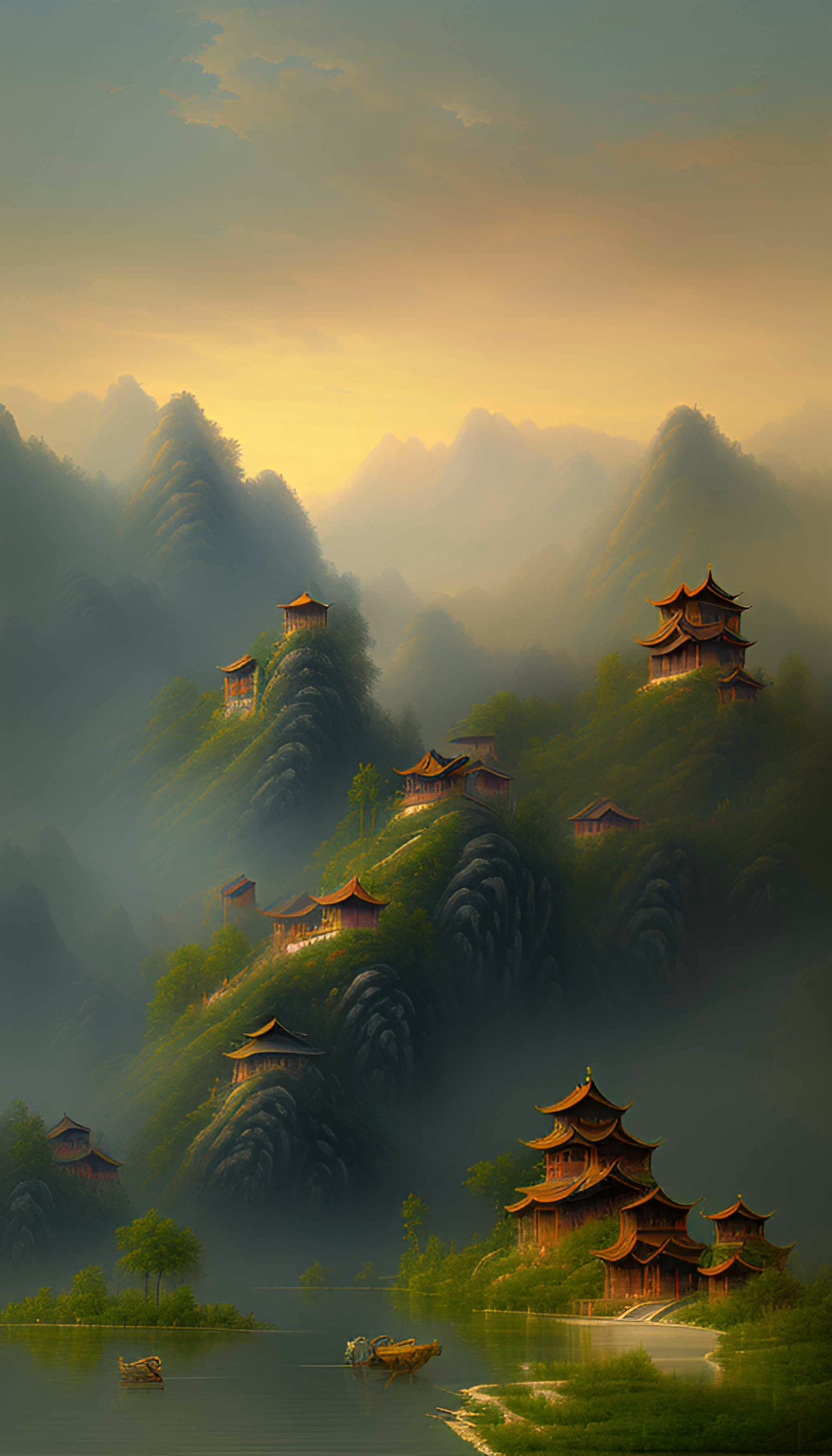 中国山水风景画