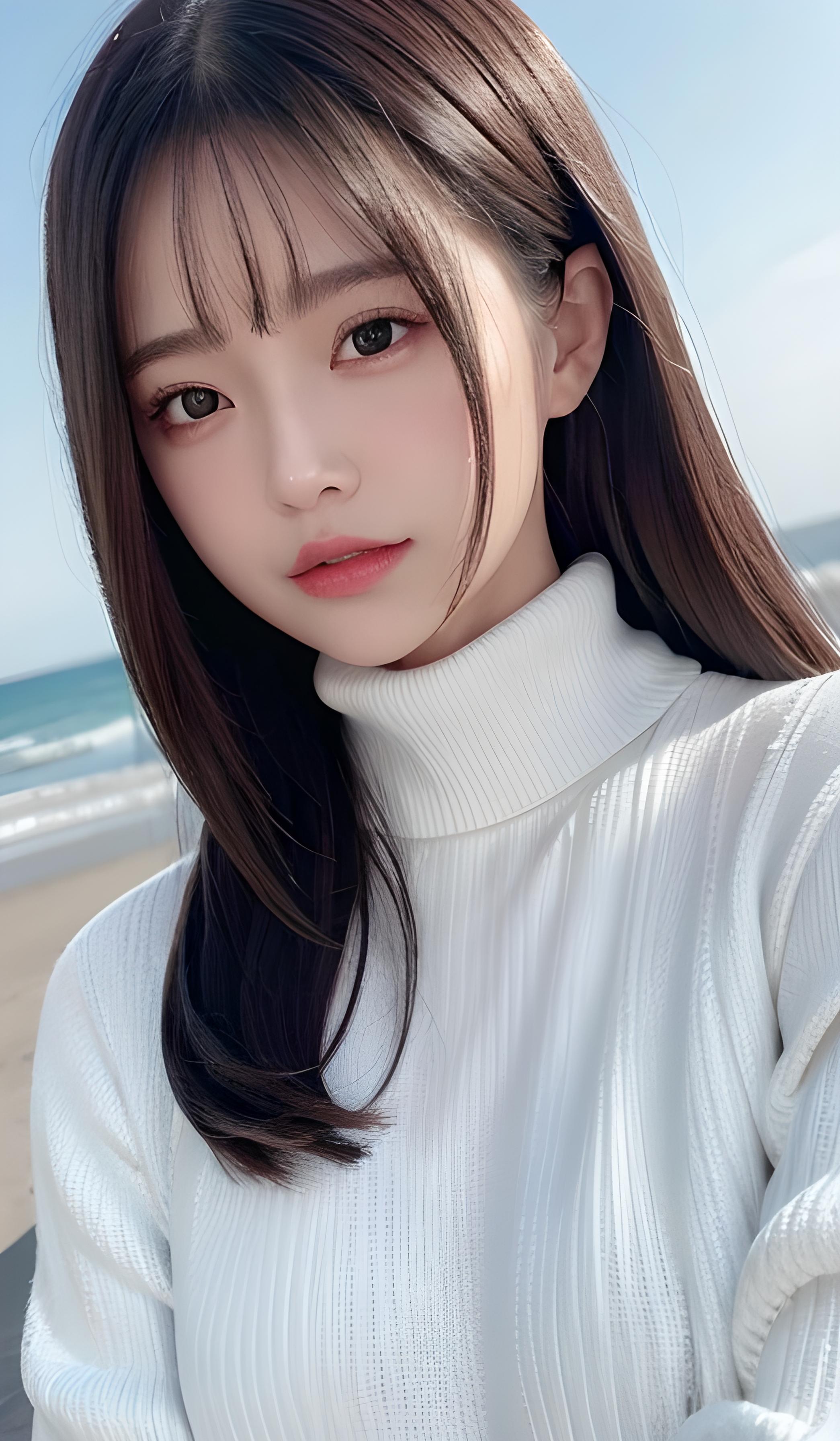 海边美女