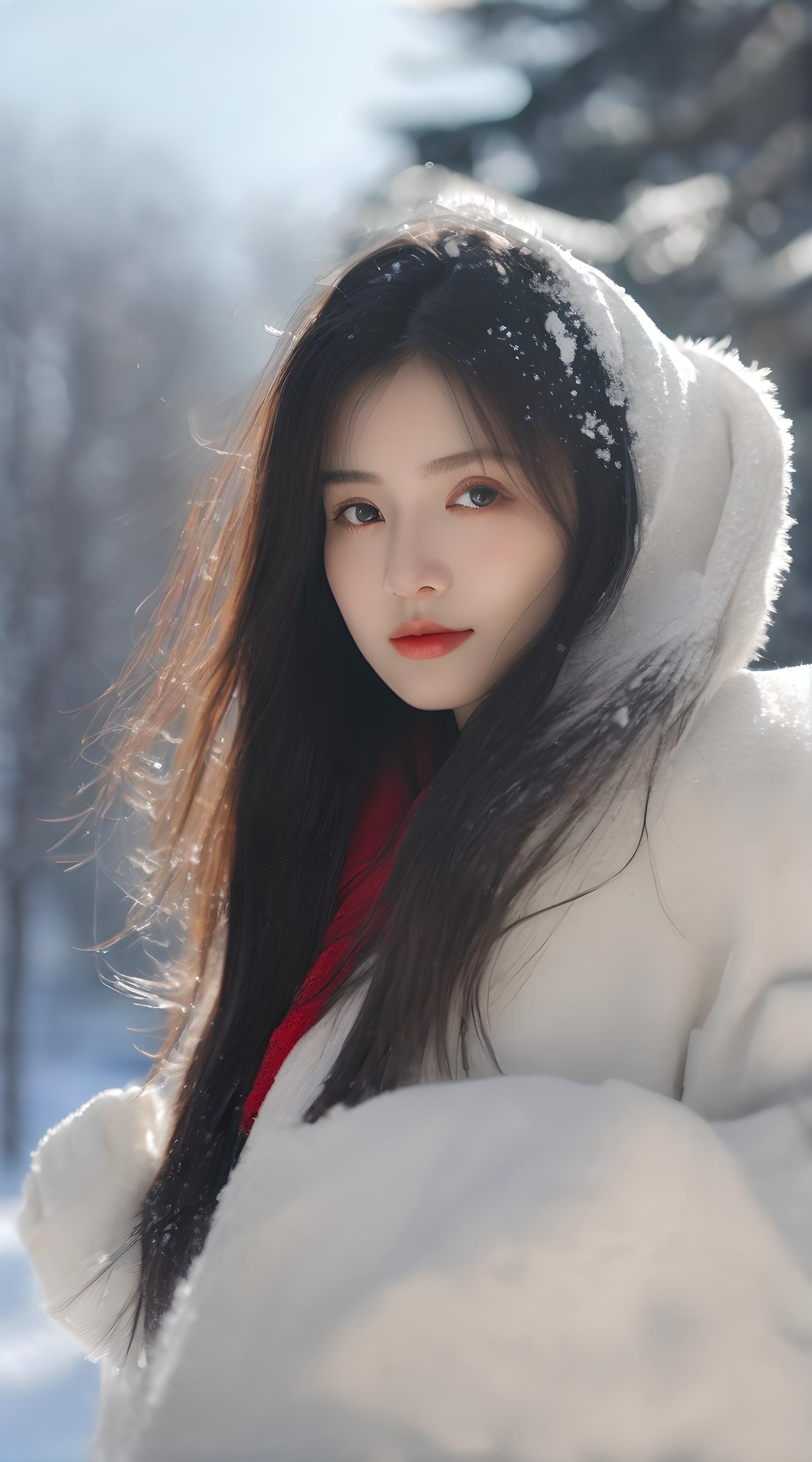 雪地少女