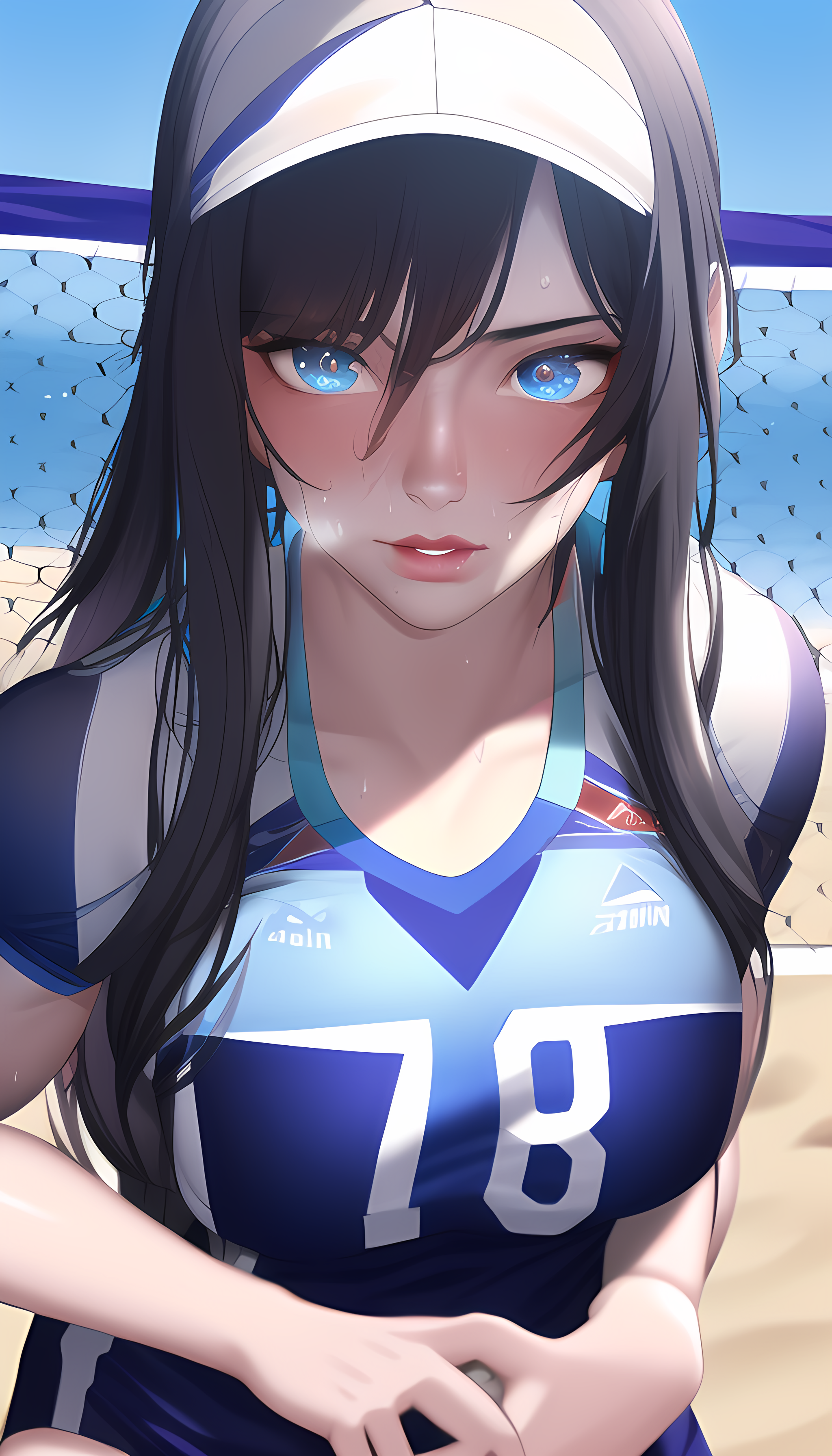 Beach volleyball gir