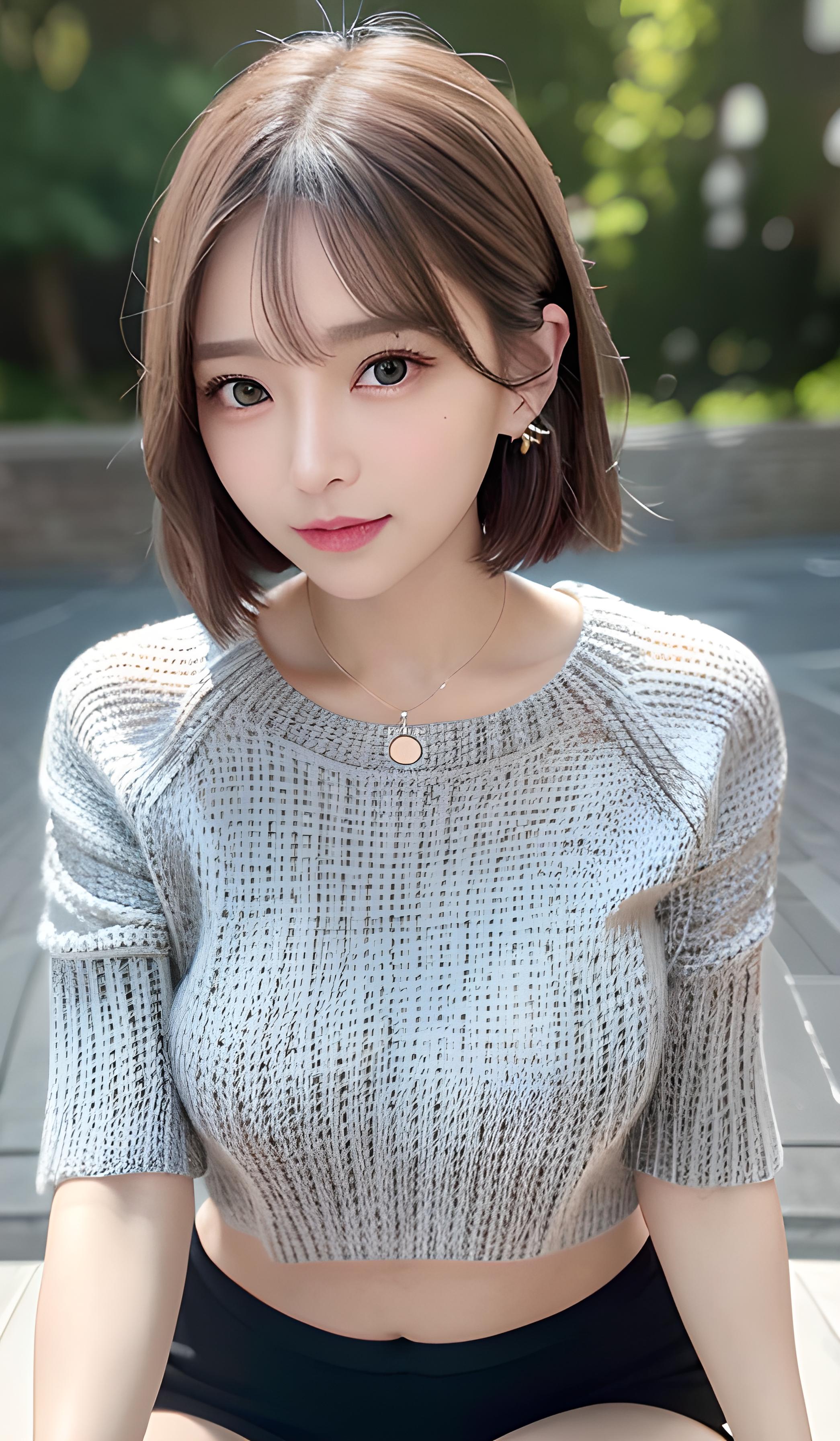 短发女孩