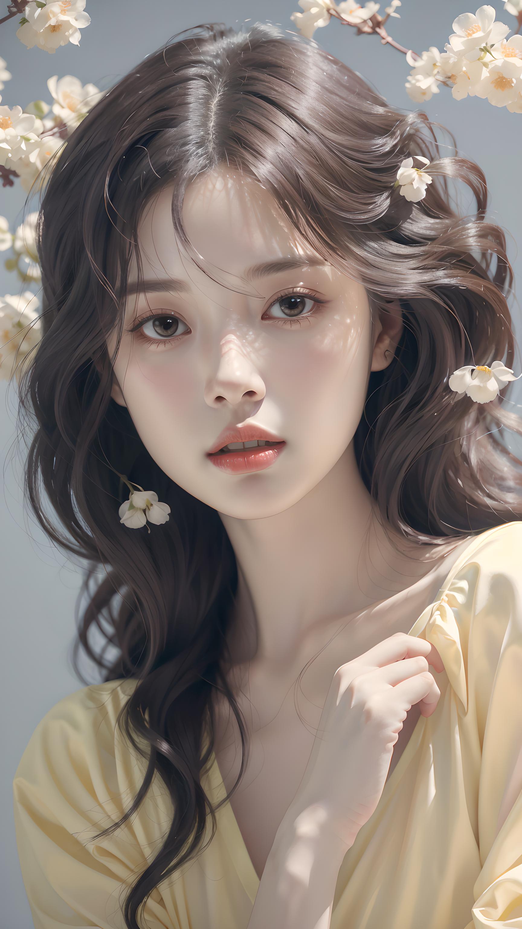 紫藤萝美女
