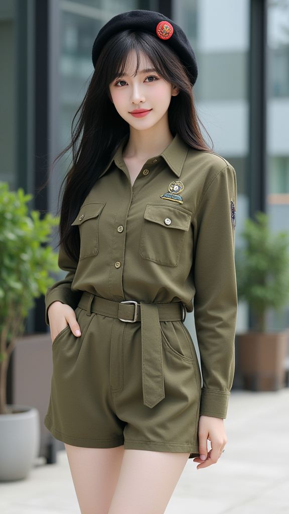 贝雷帽女孩