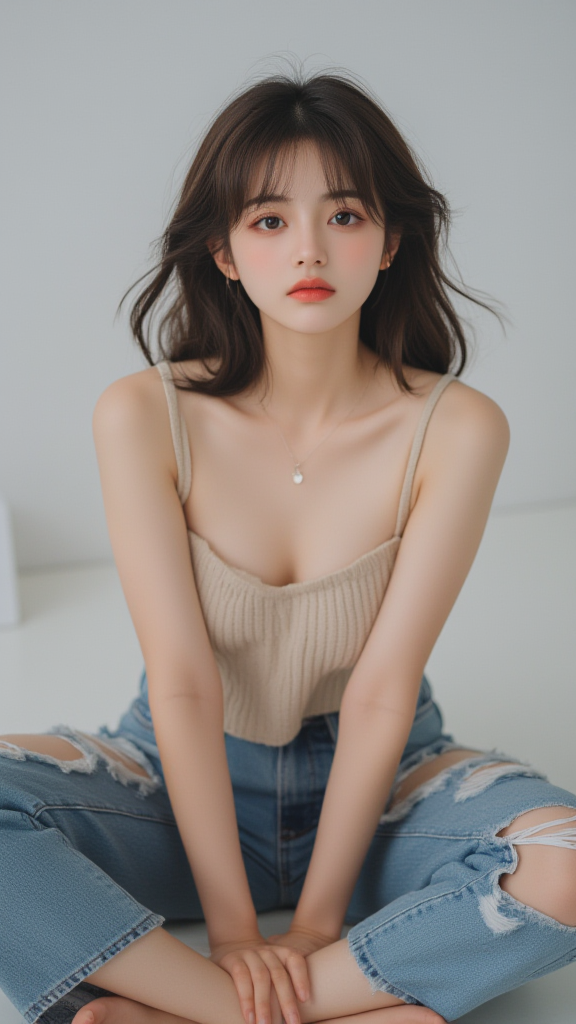 牛仔裤女孩