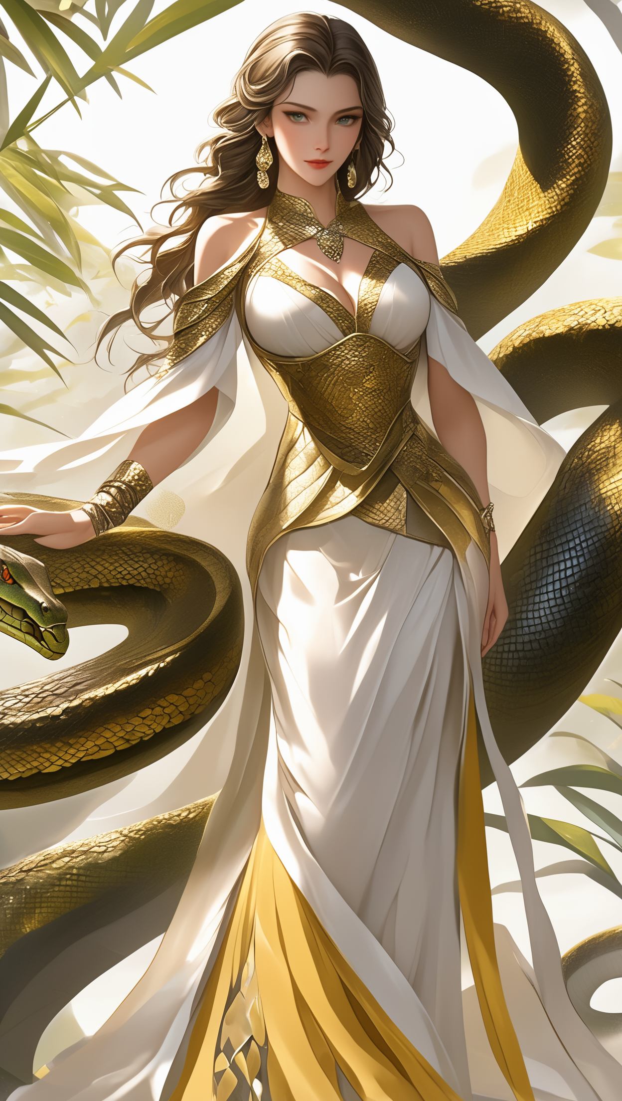 蛇鳞服饰美艳女子