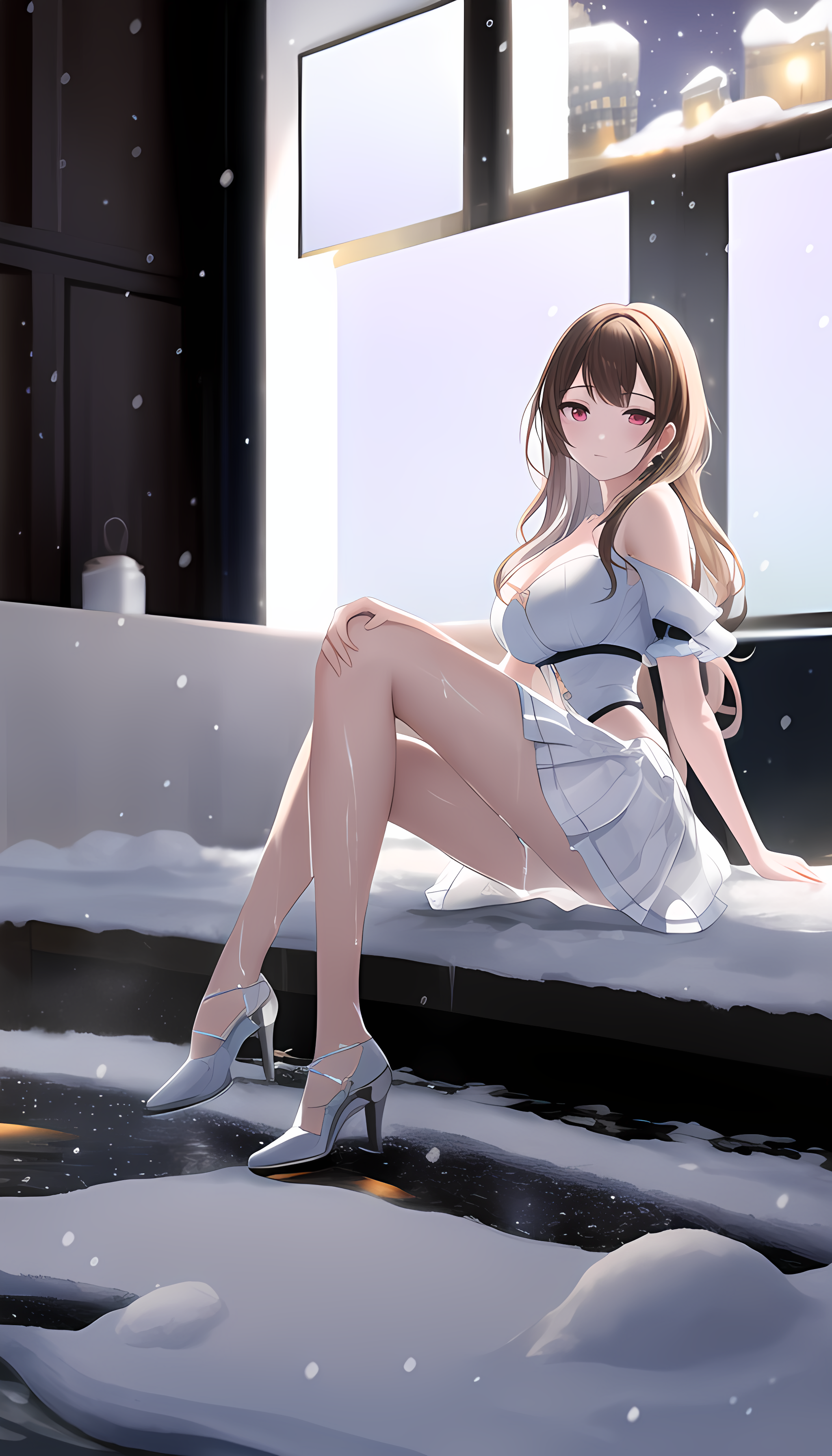 雪，少女