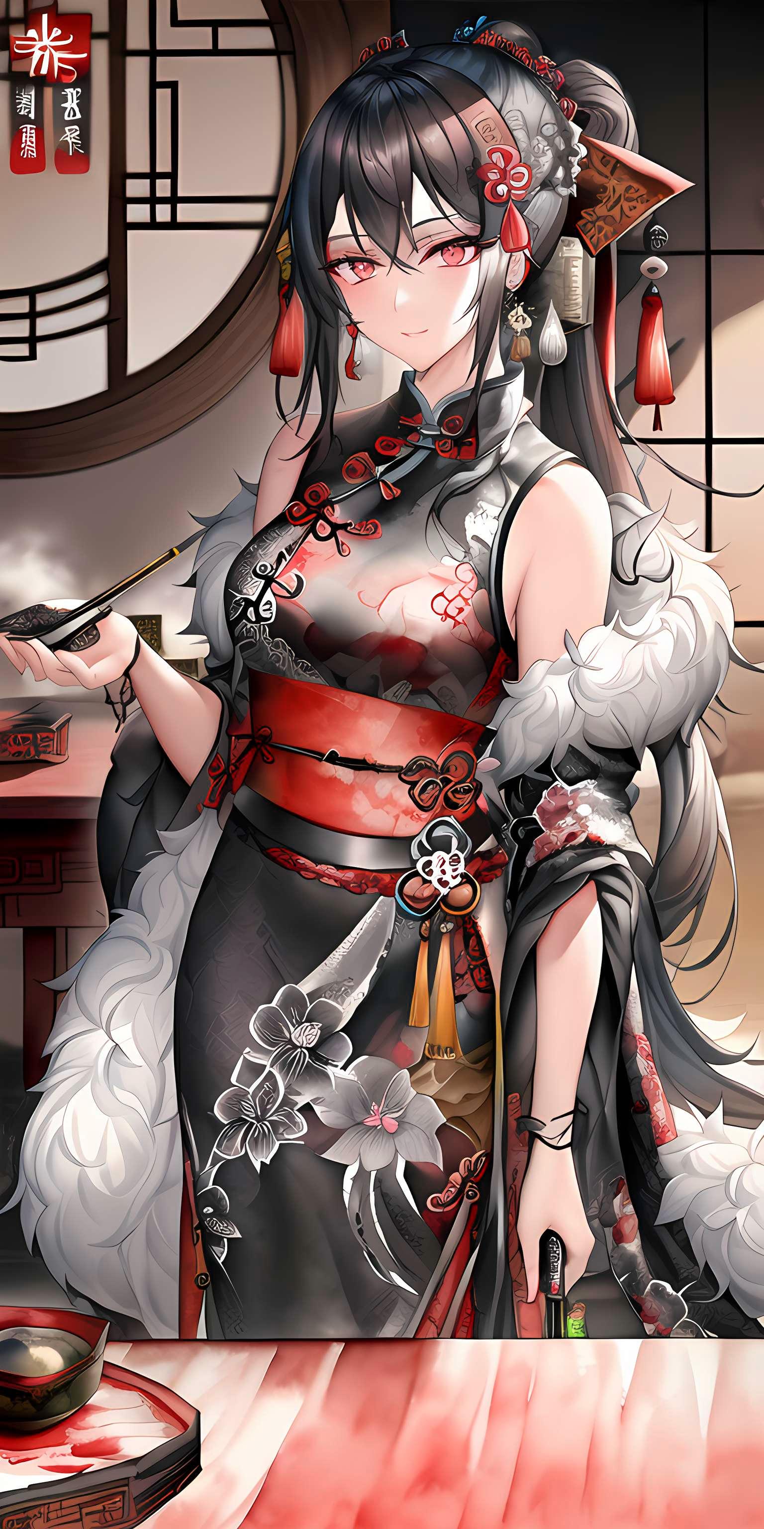 黑衣女子