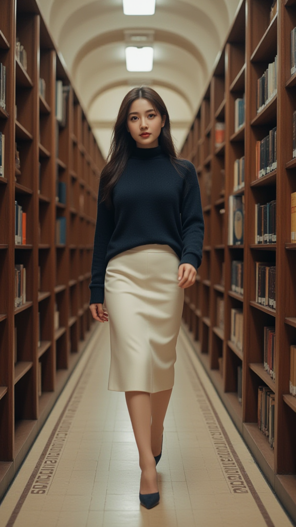 图书馆佳人