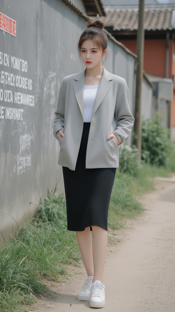 一步裙女孩