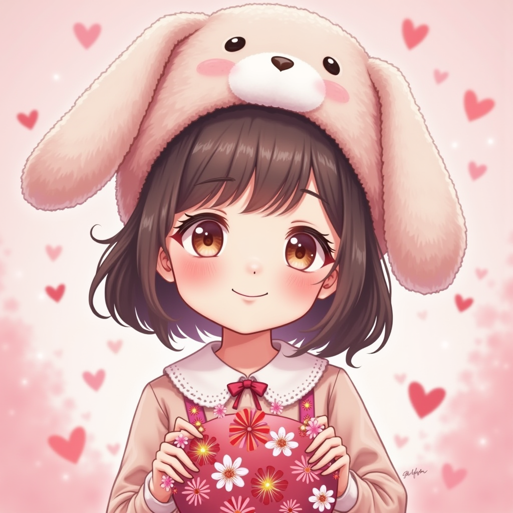 情人节可爱女孩头像