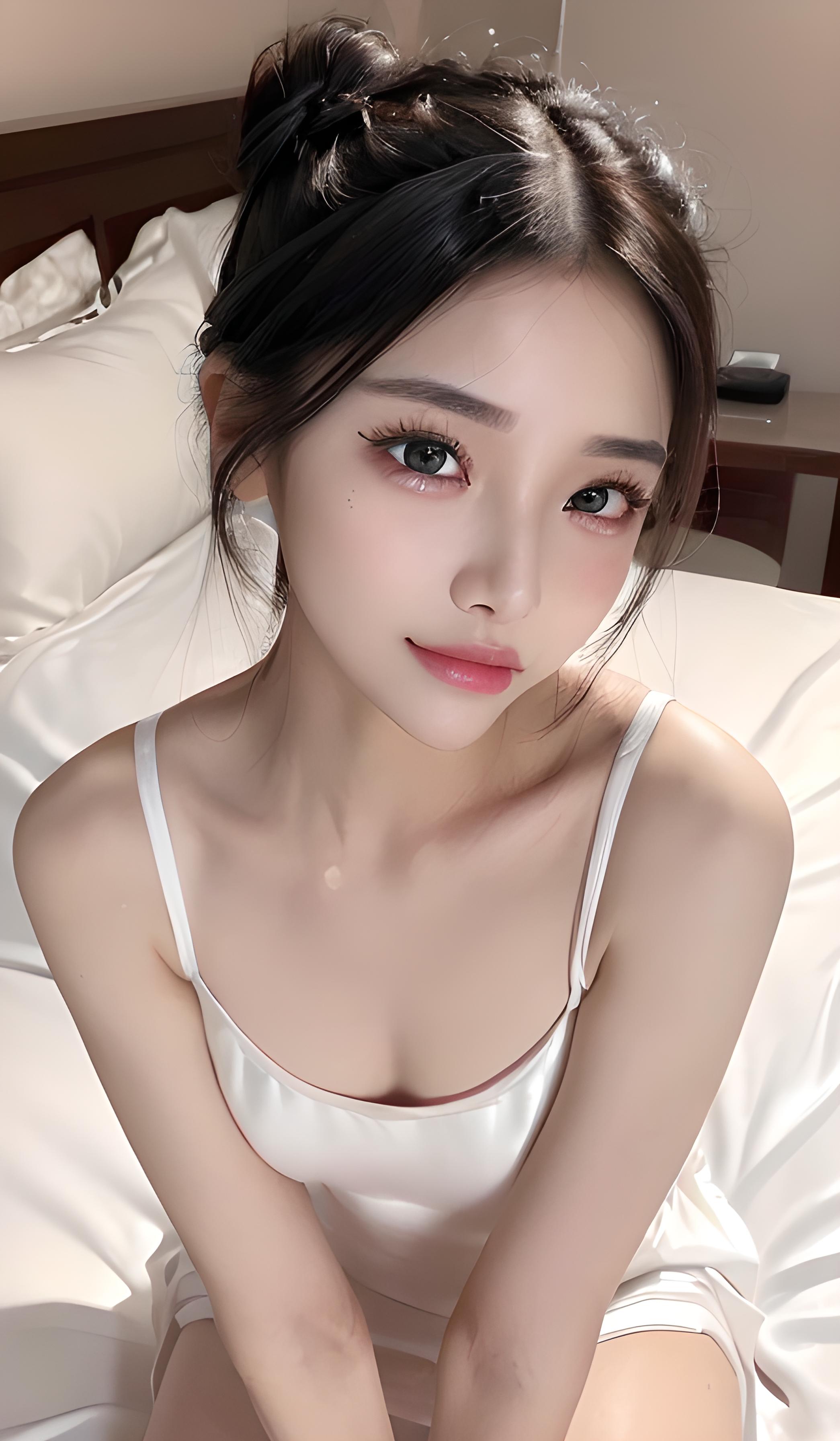 冰丝睡裙女孩