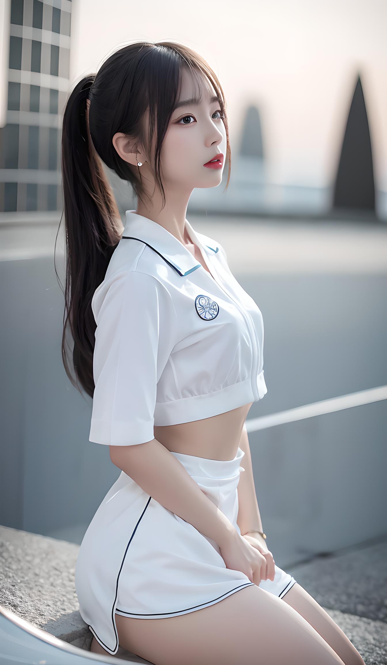 白衣少女