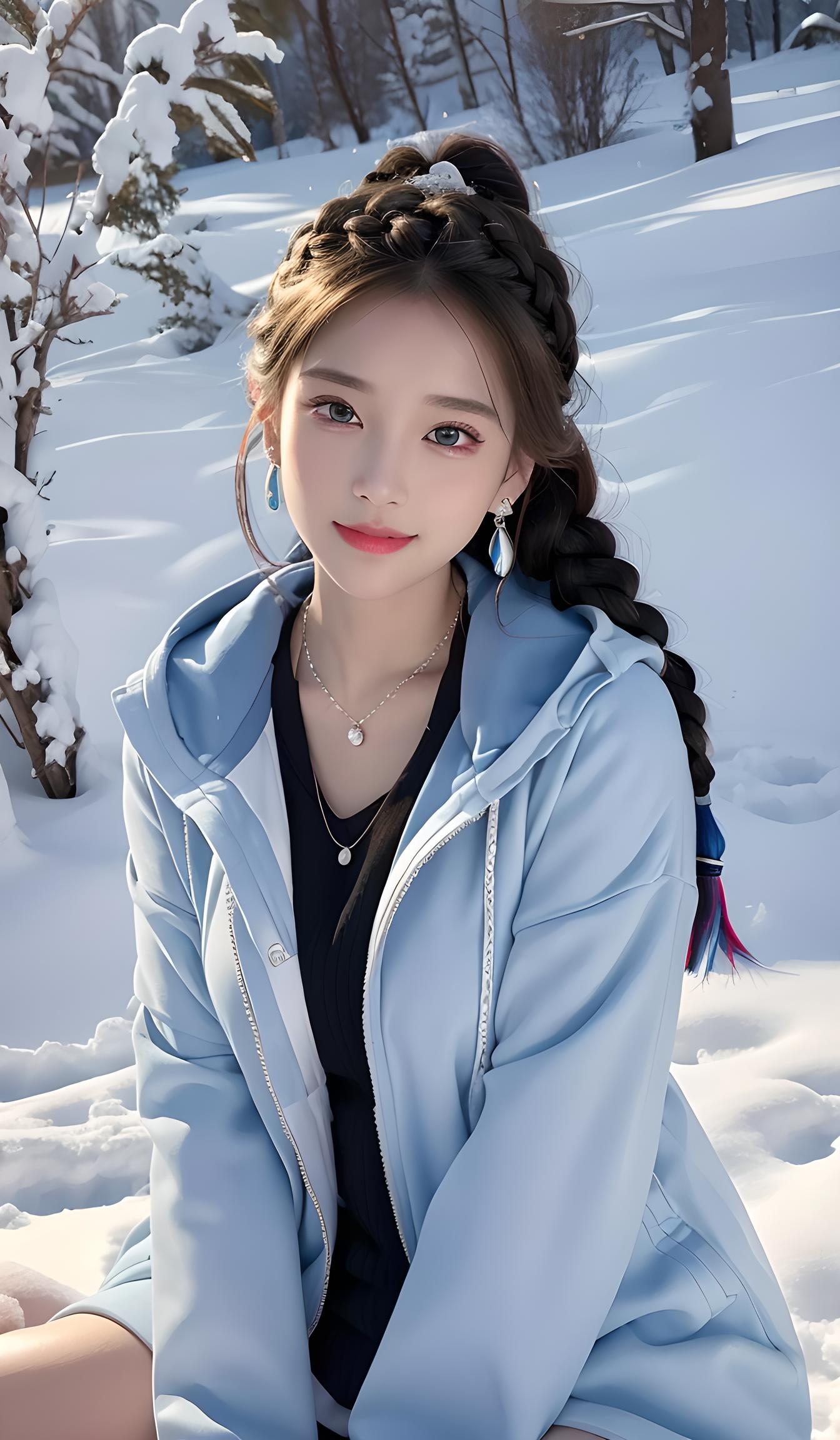 雪地少女