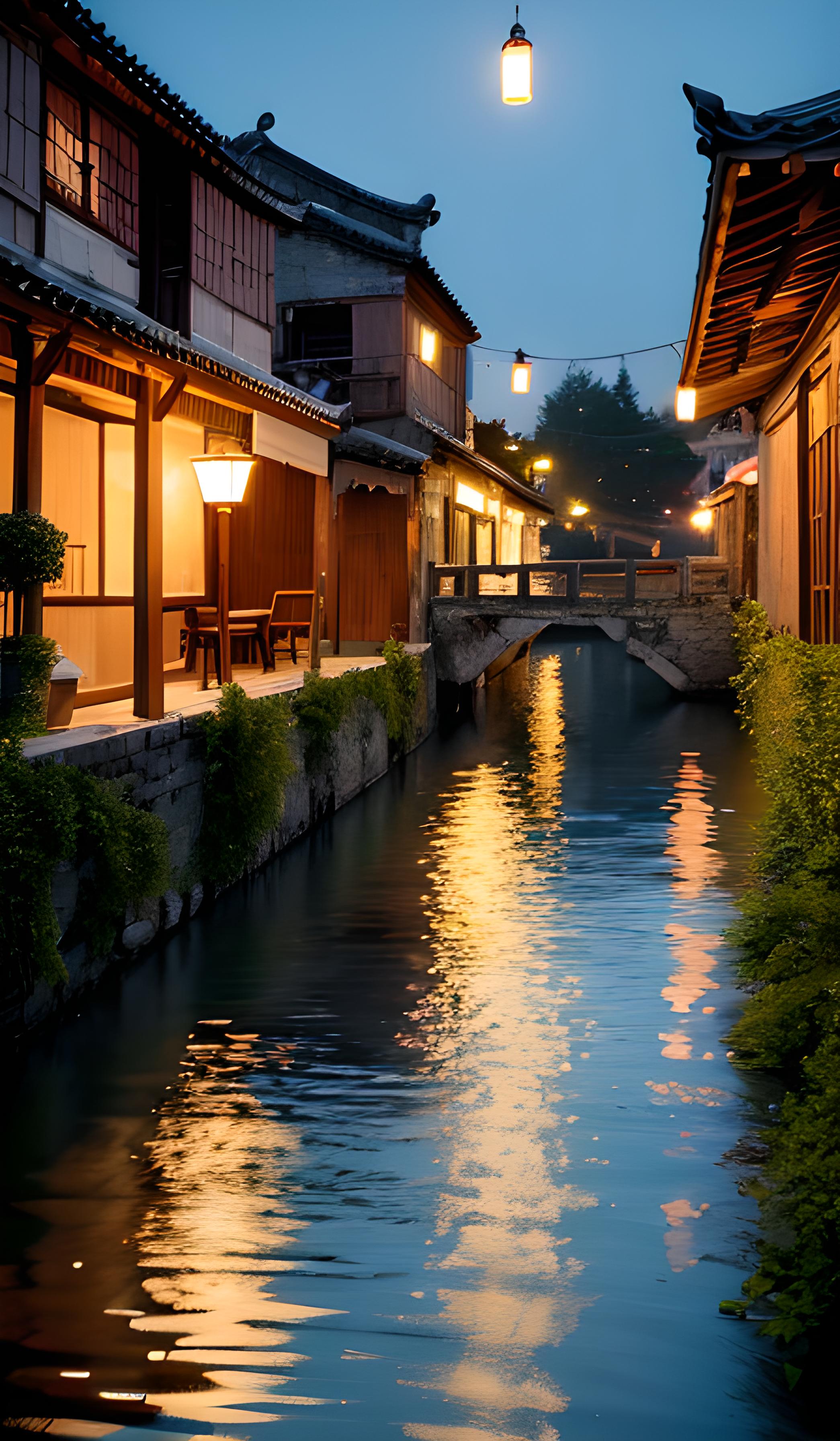 水乡夜景