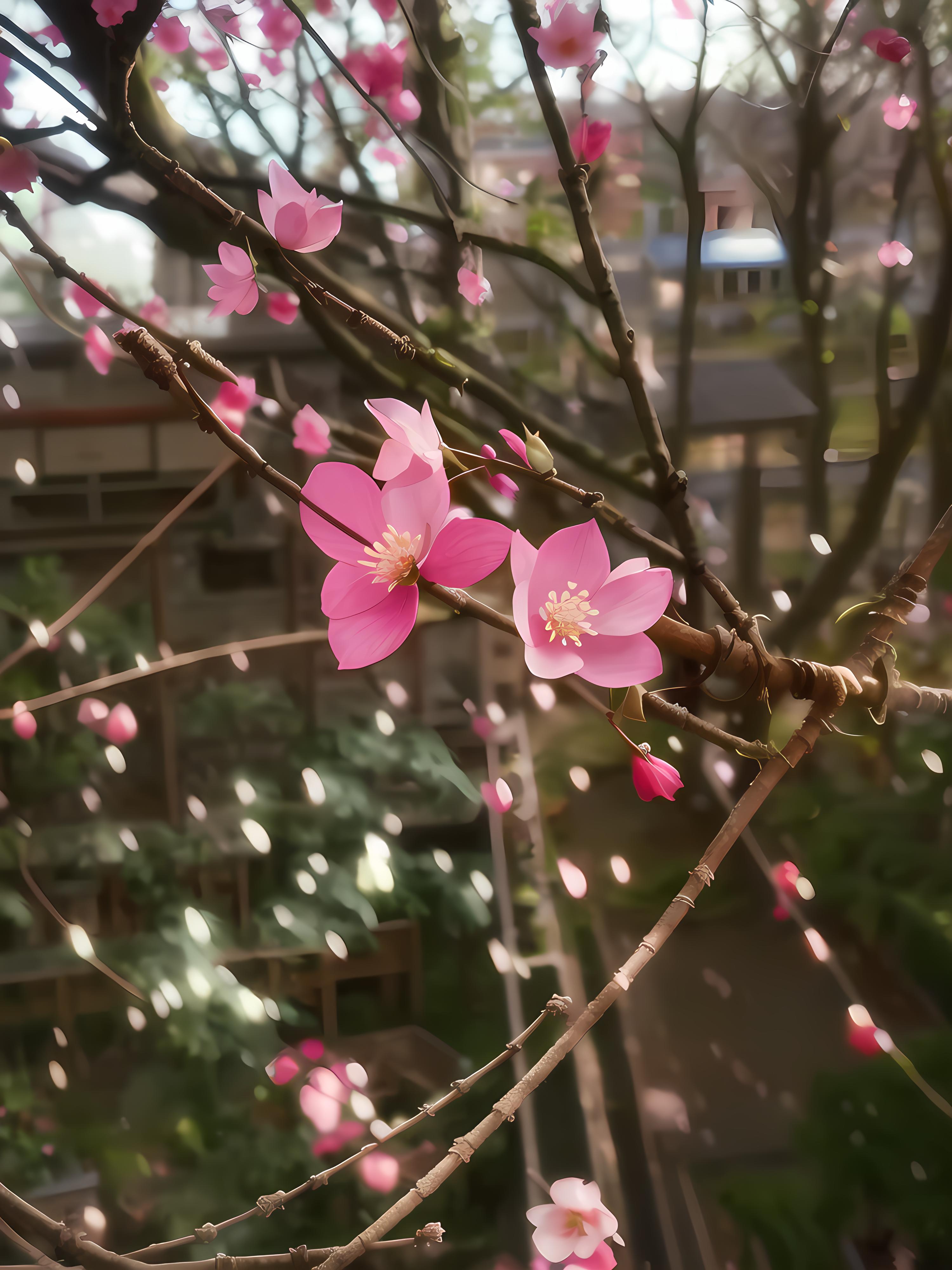 春天来了，桃花开