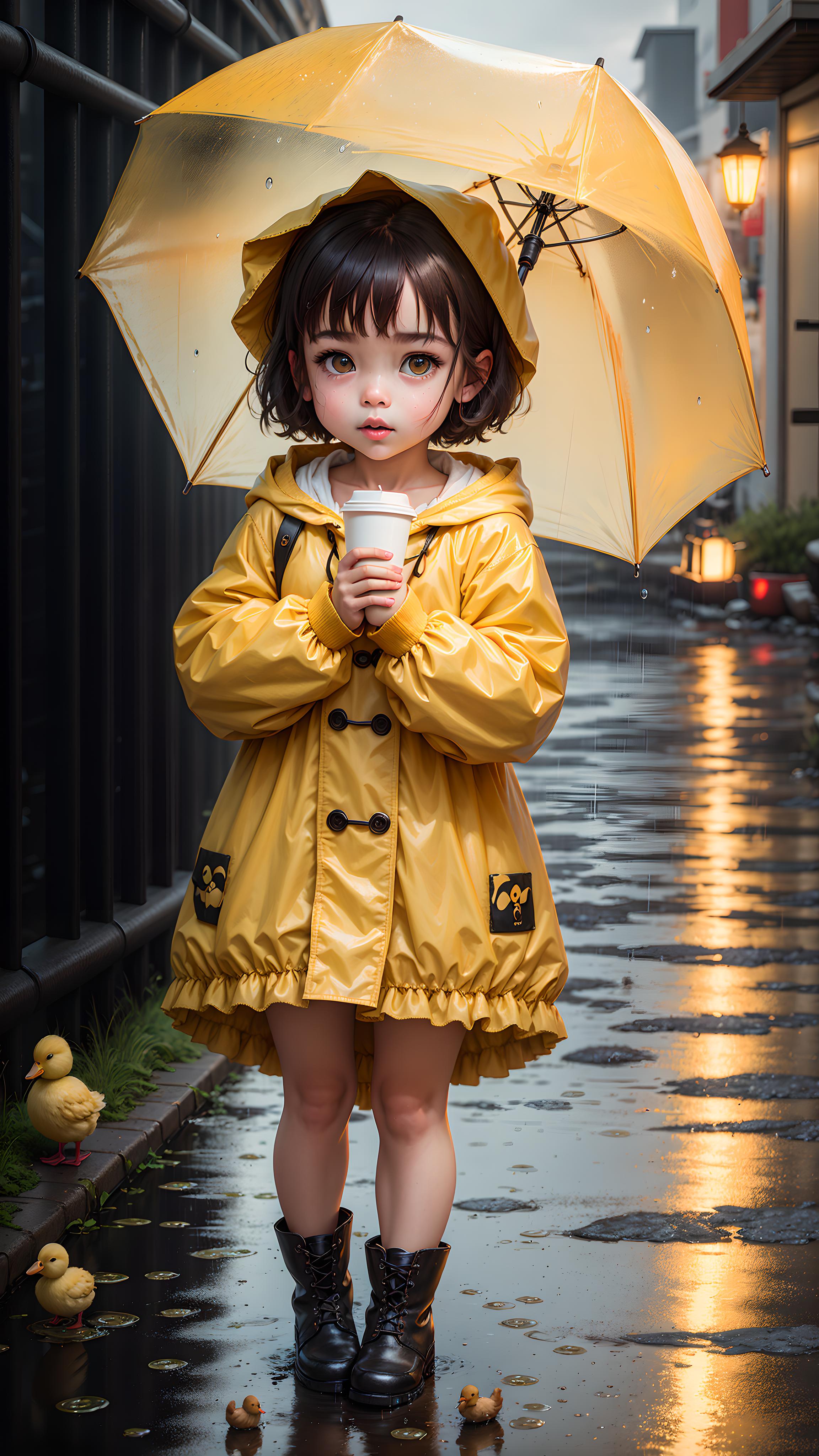 雨中