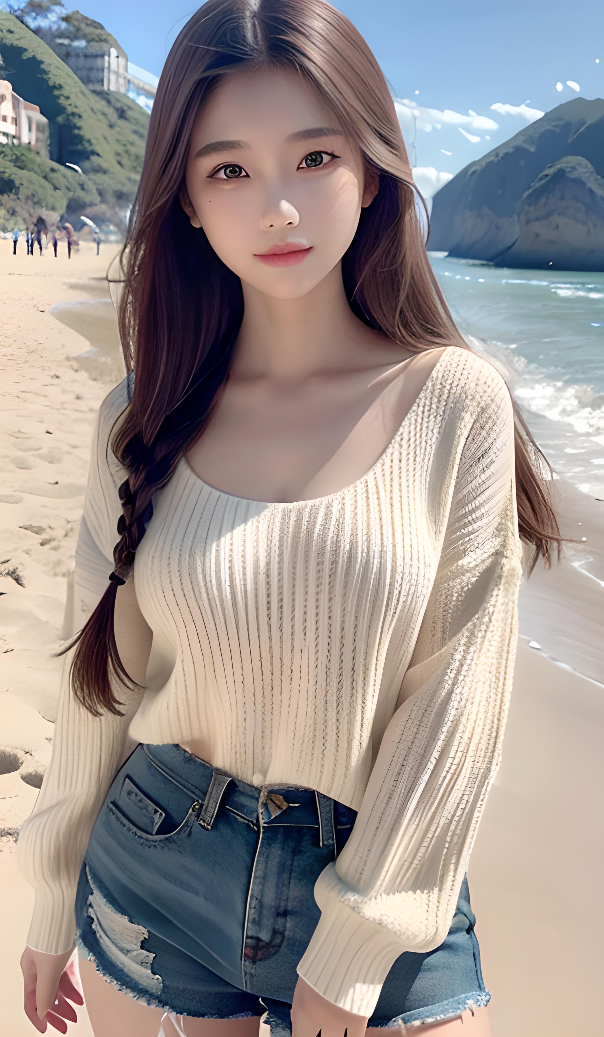 宽松毛线衣