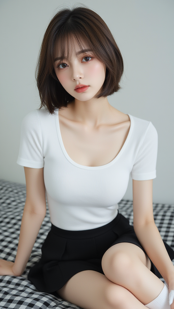 短发女孩
