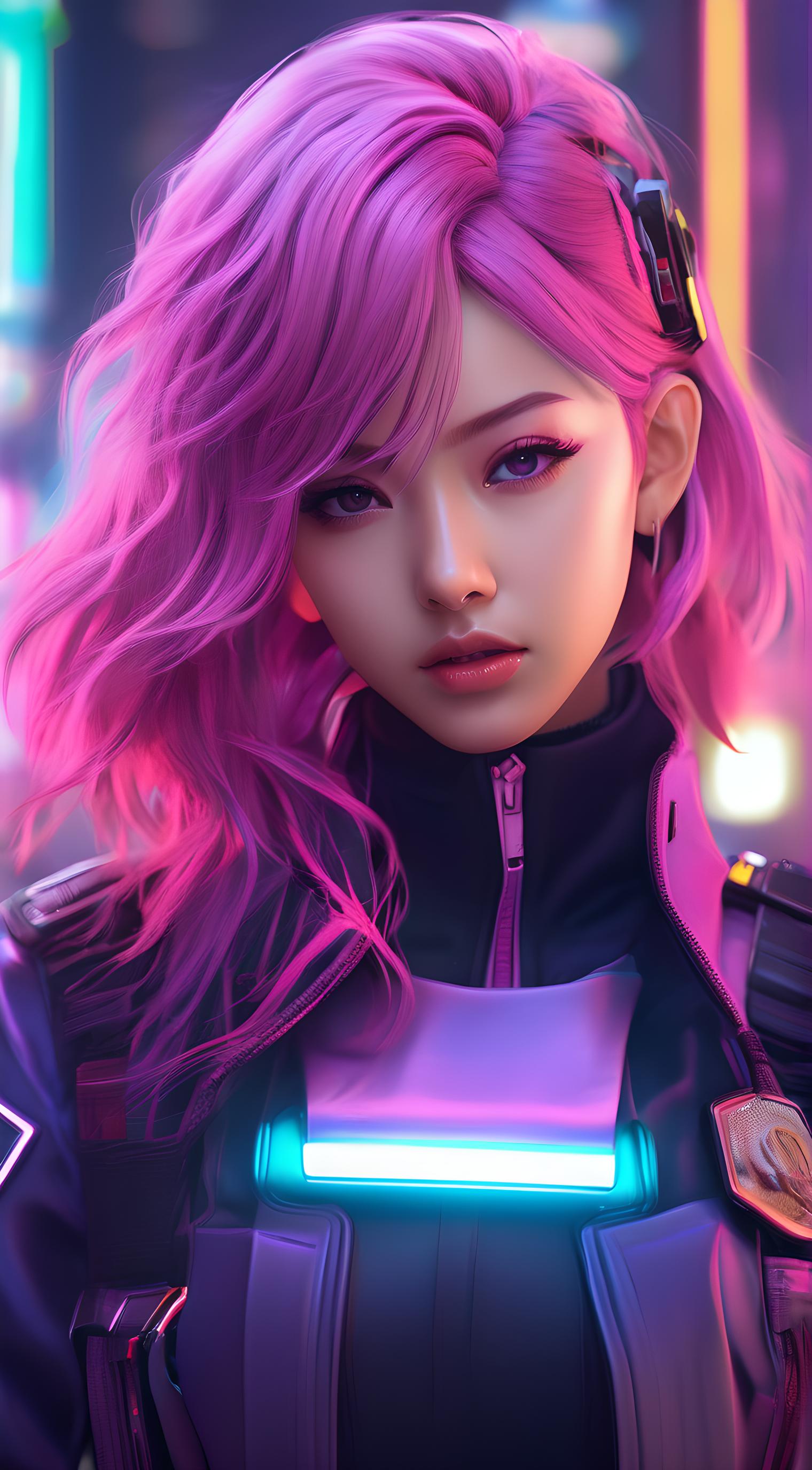 赛博朋克游戏美女