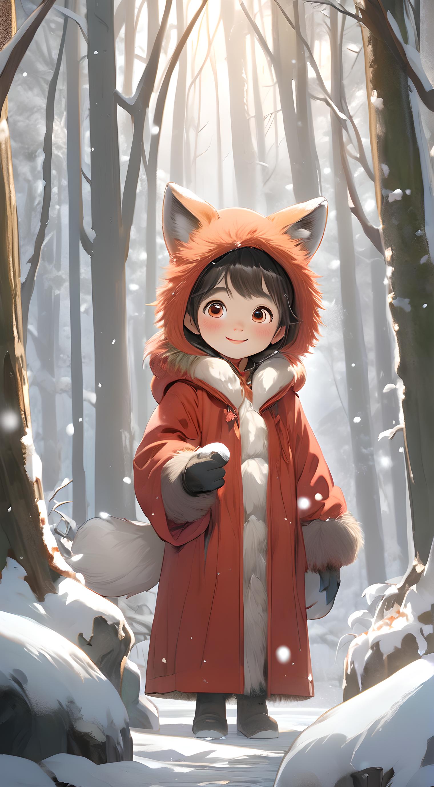 雪中狐