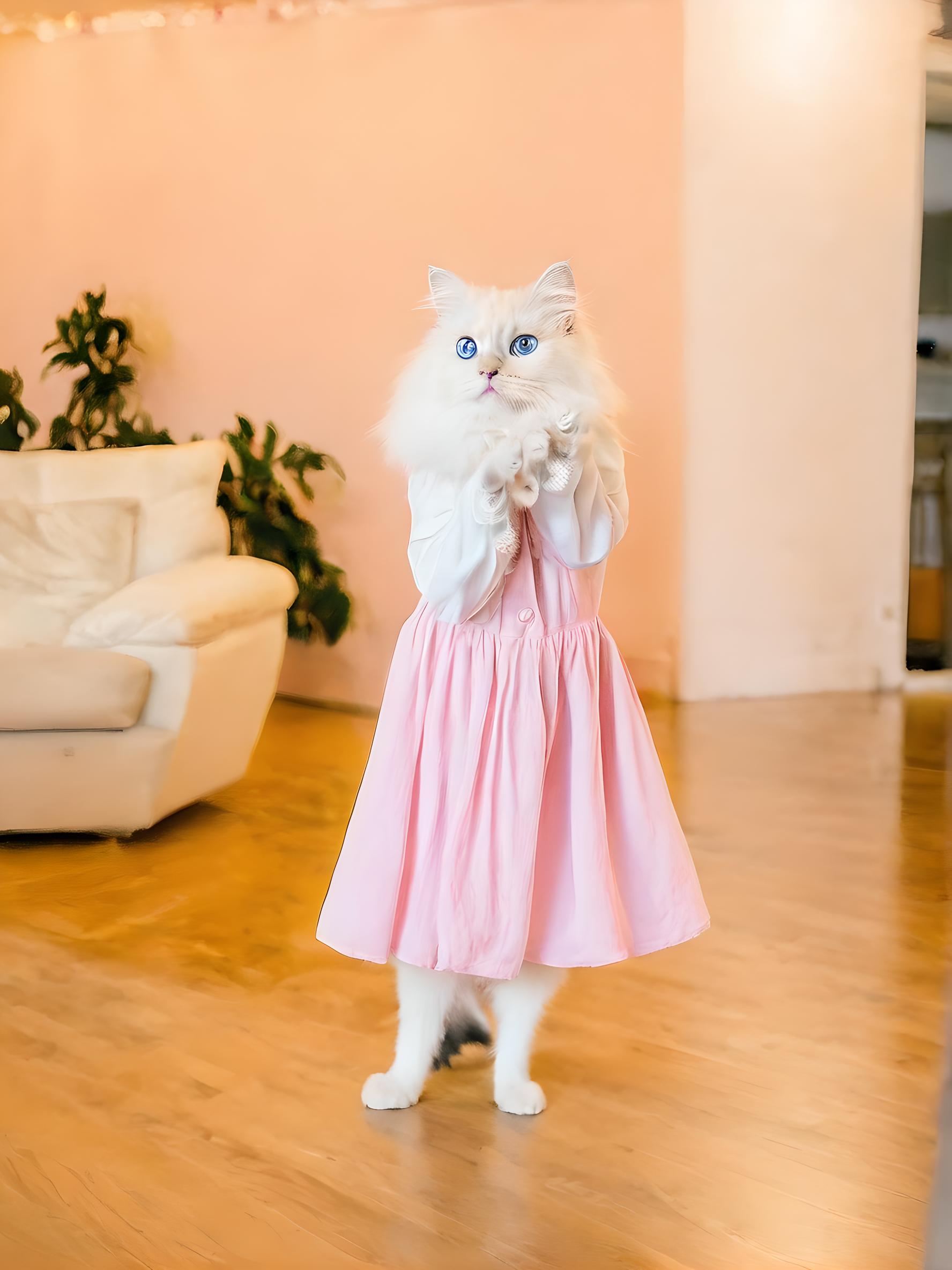 穿裙子的猫