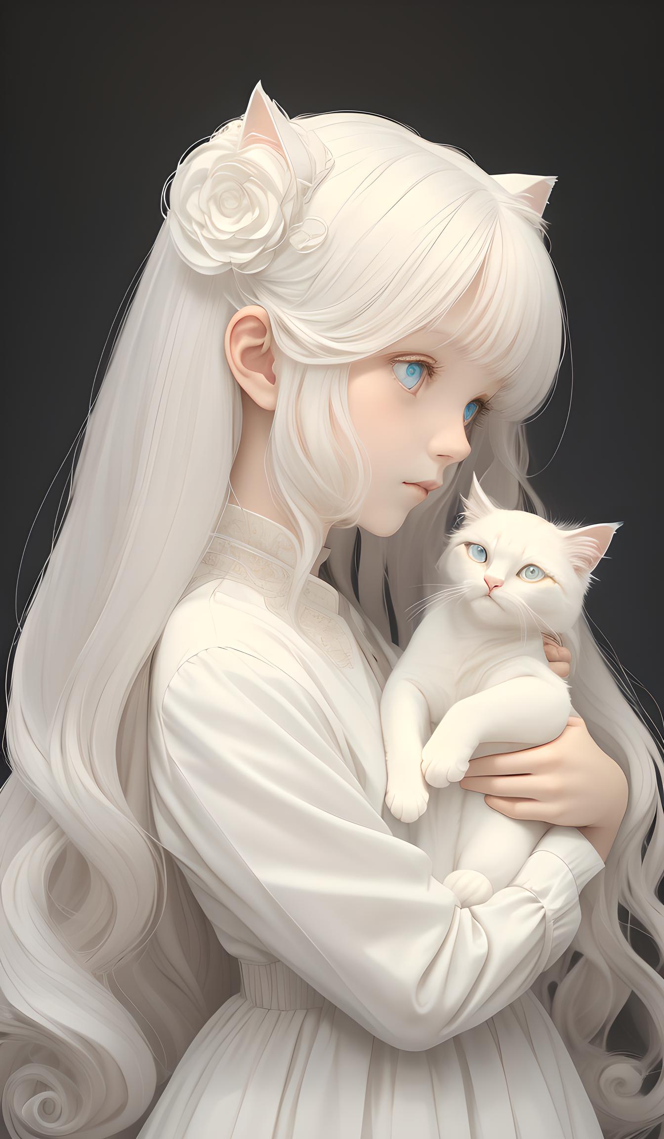 白猫少女