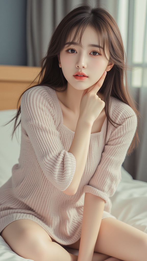 摸耳朵的女孩