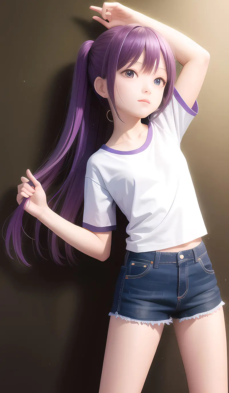 紫色少女
