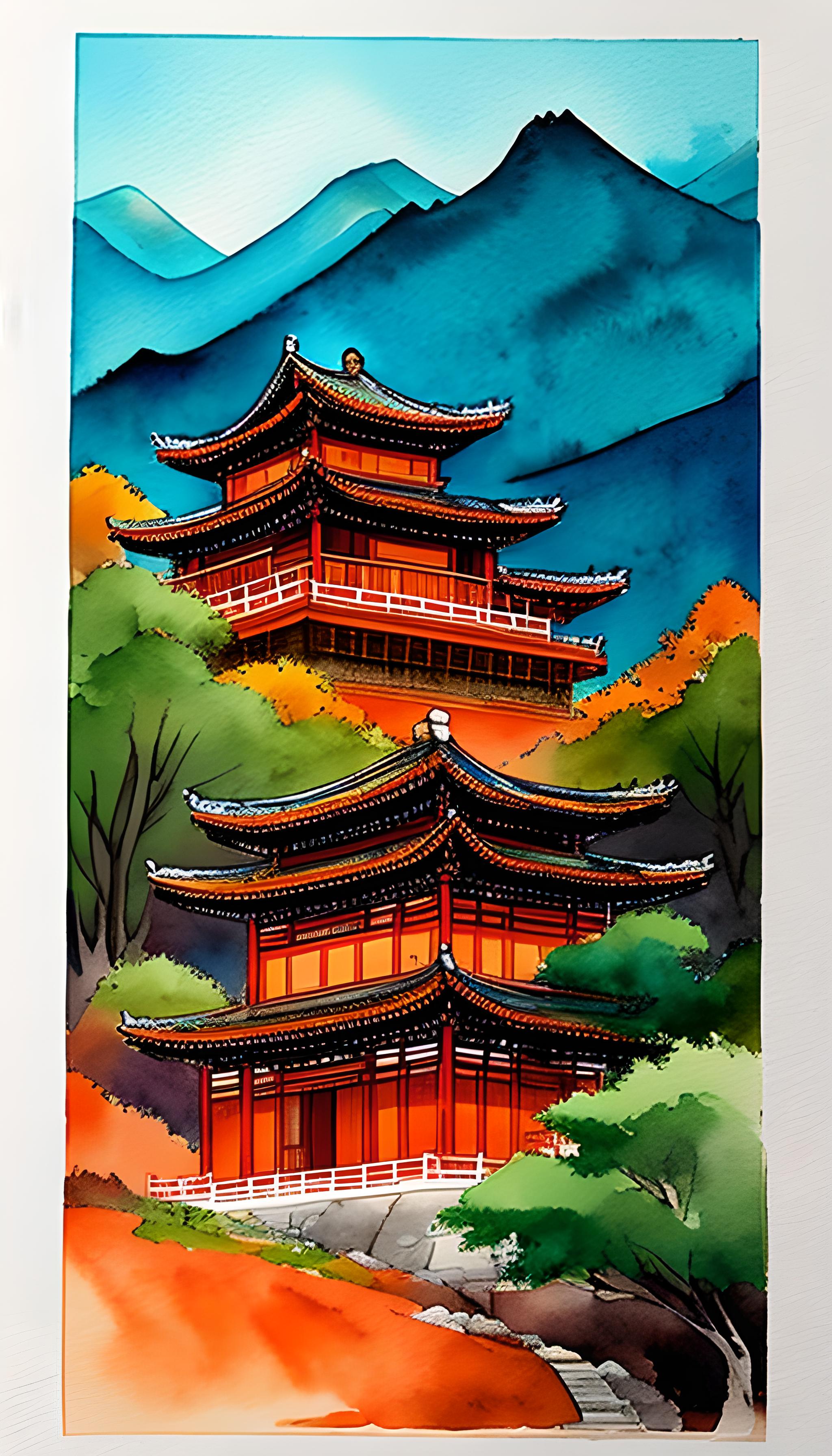 山上的中国建筑