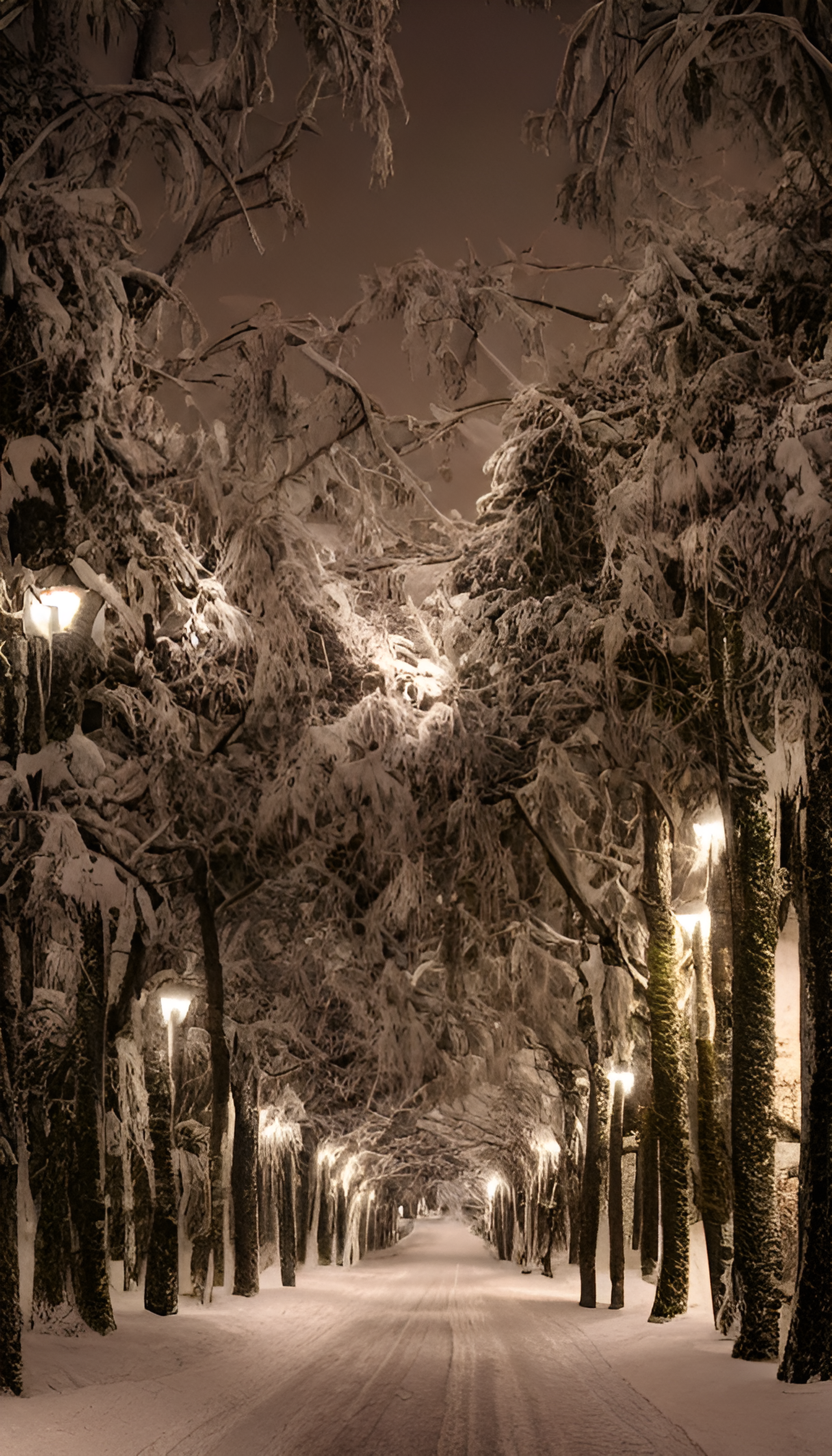 雪夜幽远