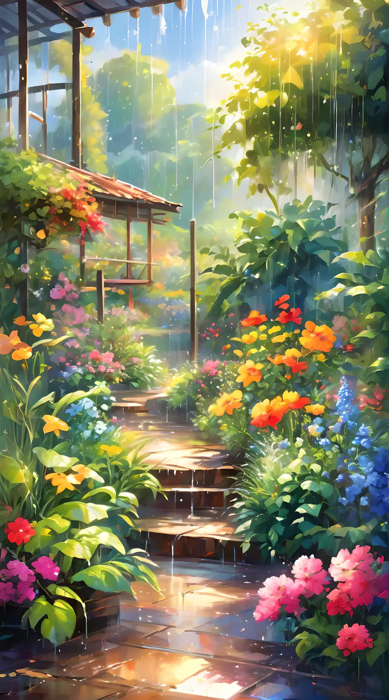 雨中花园