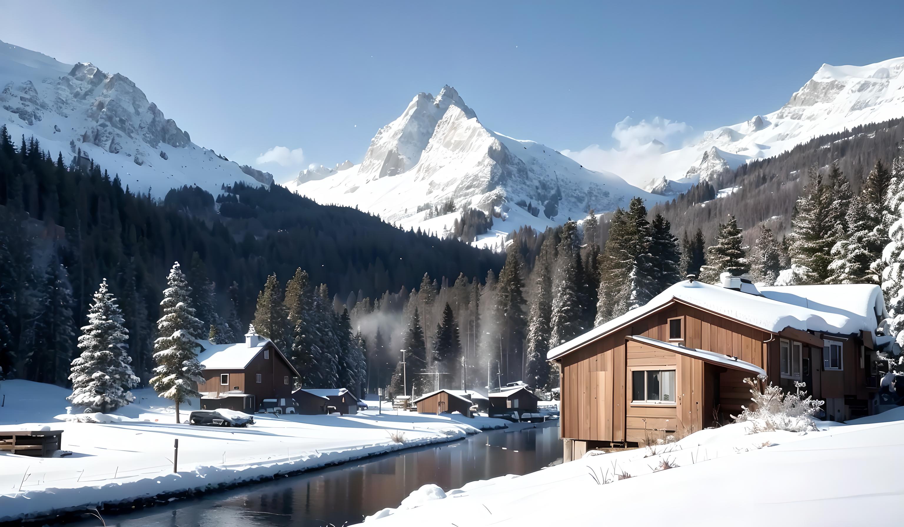 雪山木屋