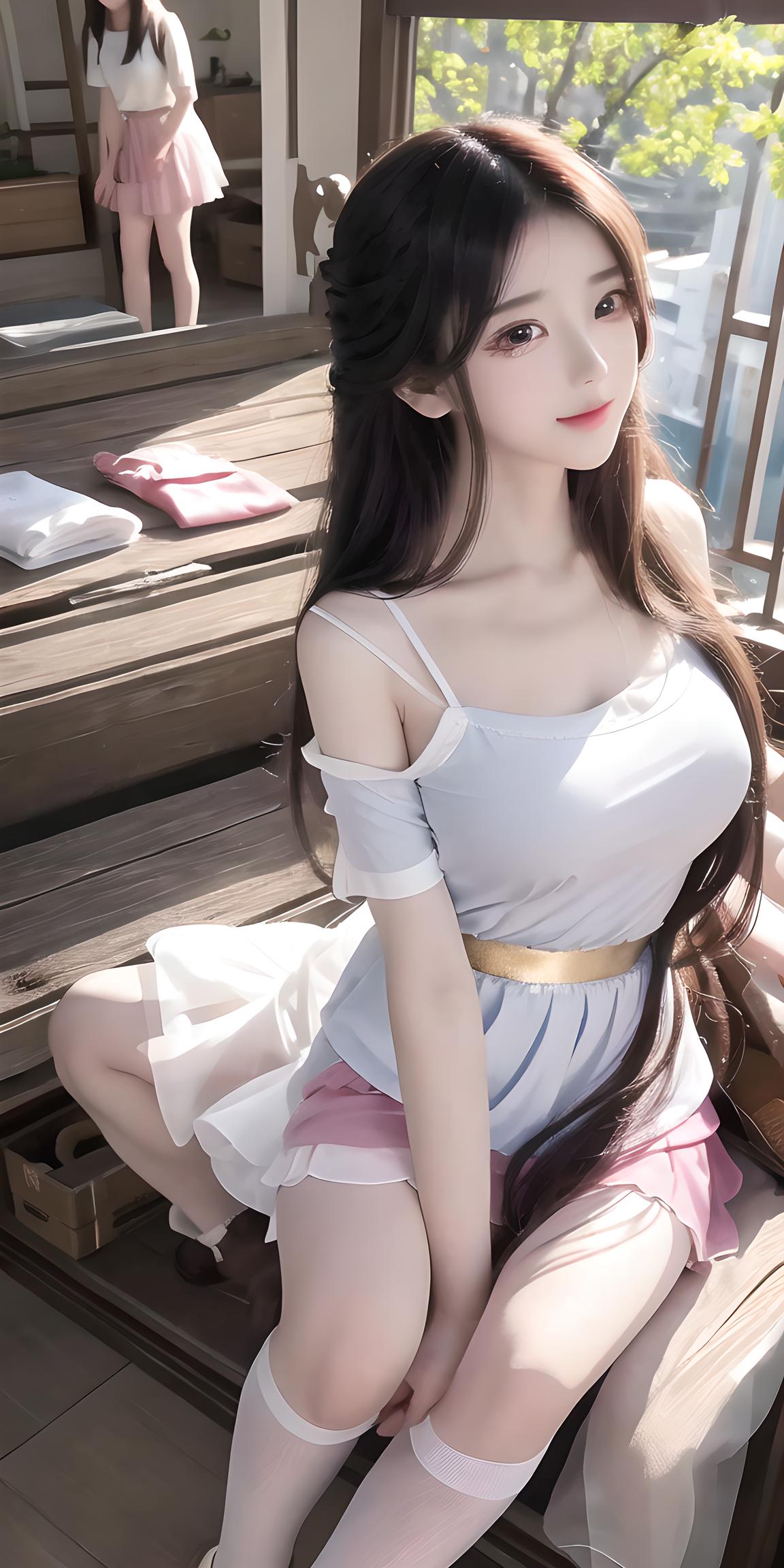 白丝少女