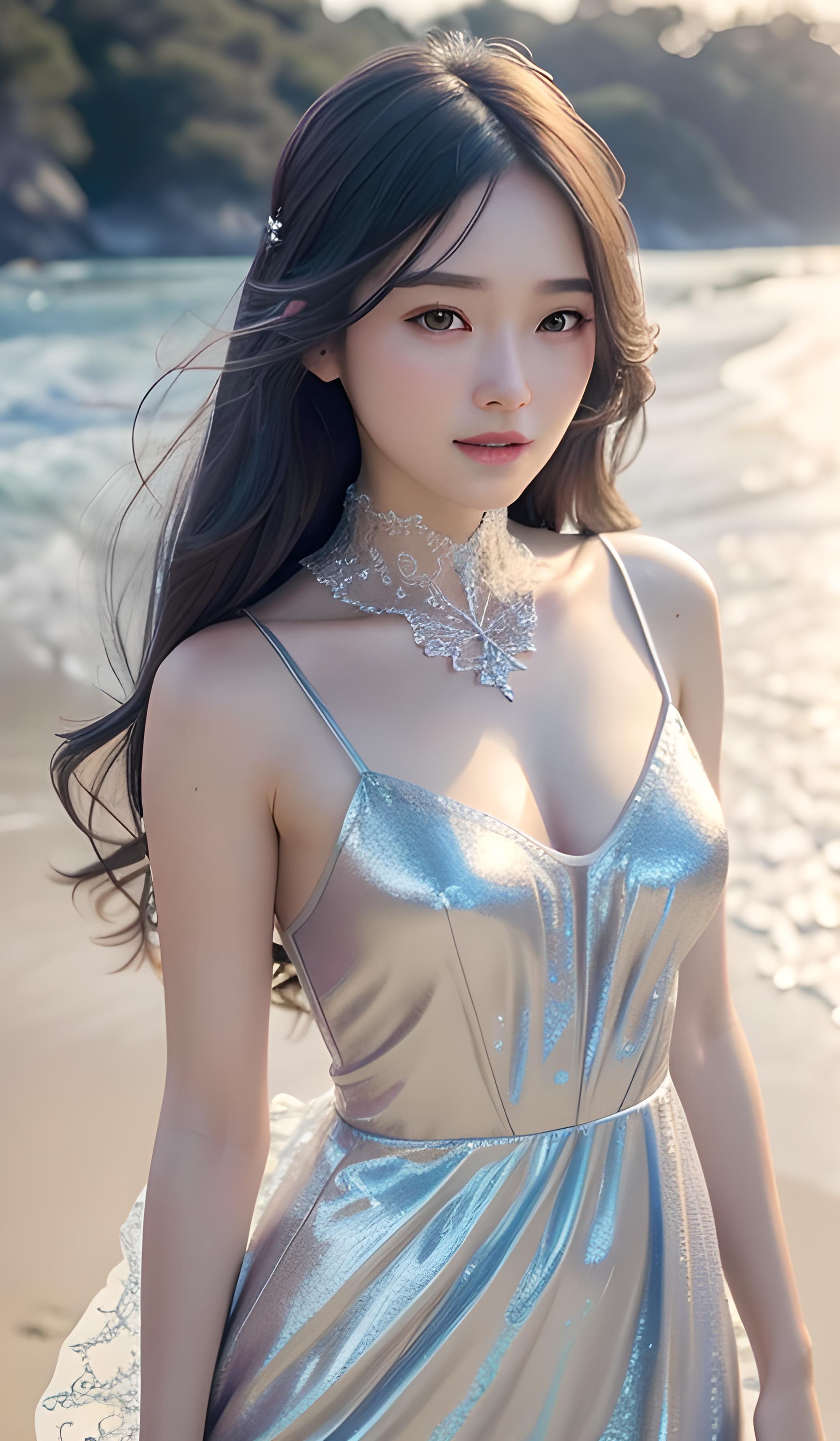 海边美女