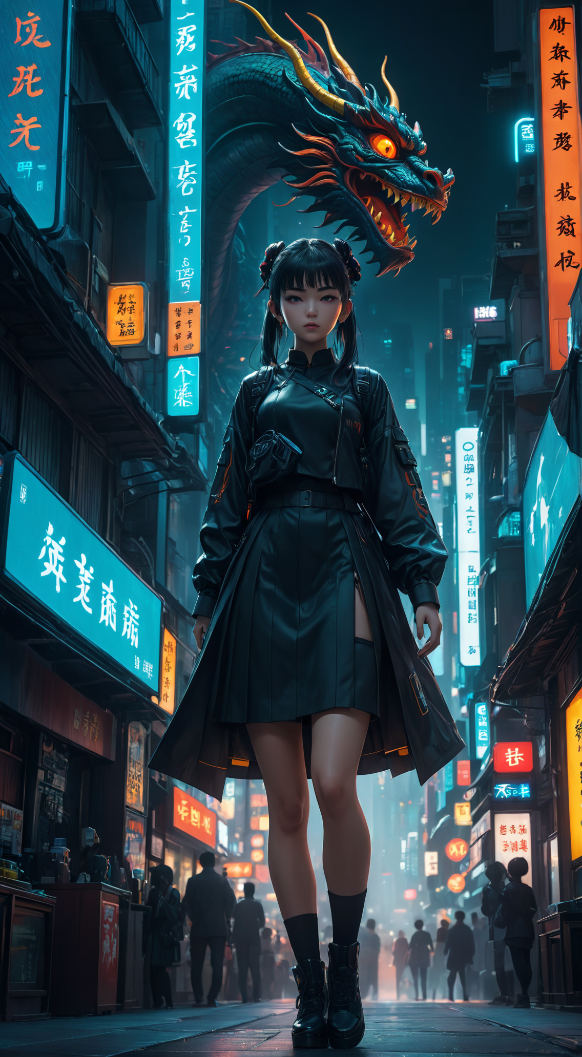 赛博朋克2091-Dragon Girl