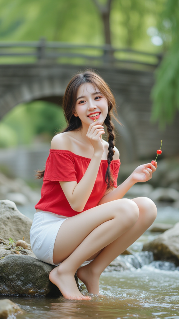 河边少女