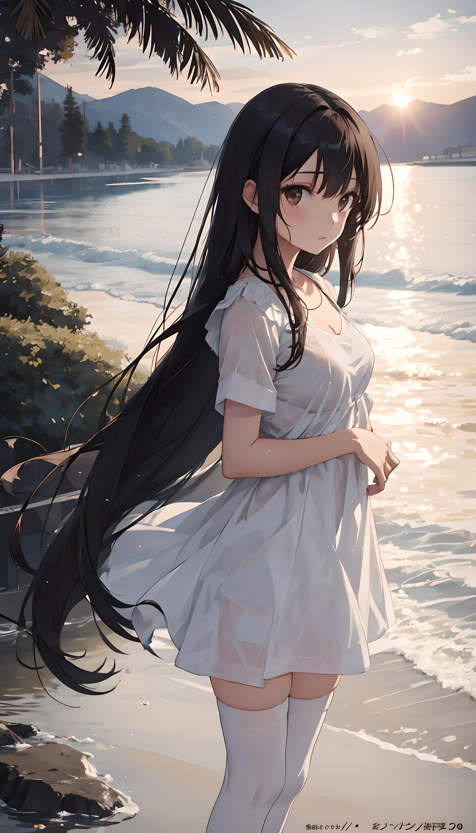 海边的少女