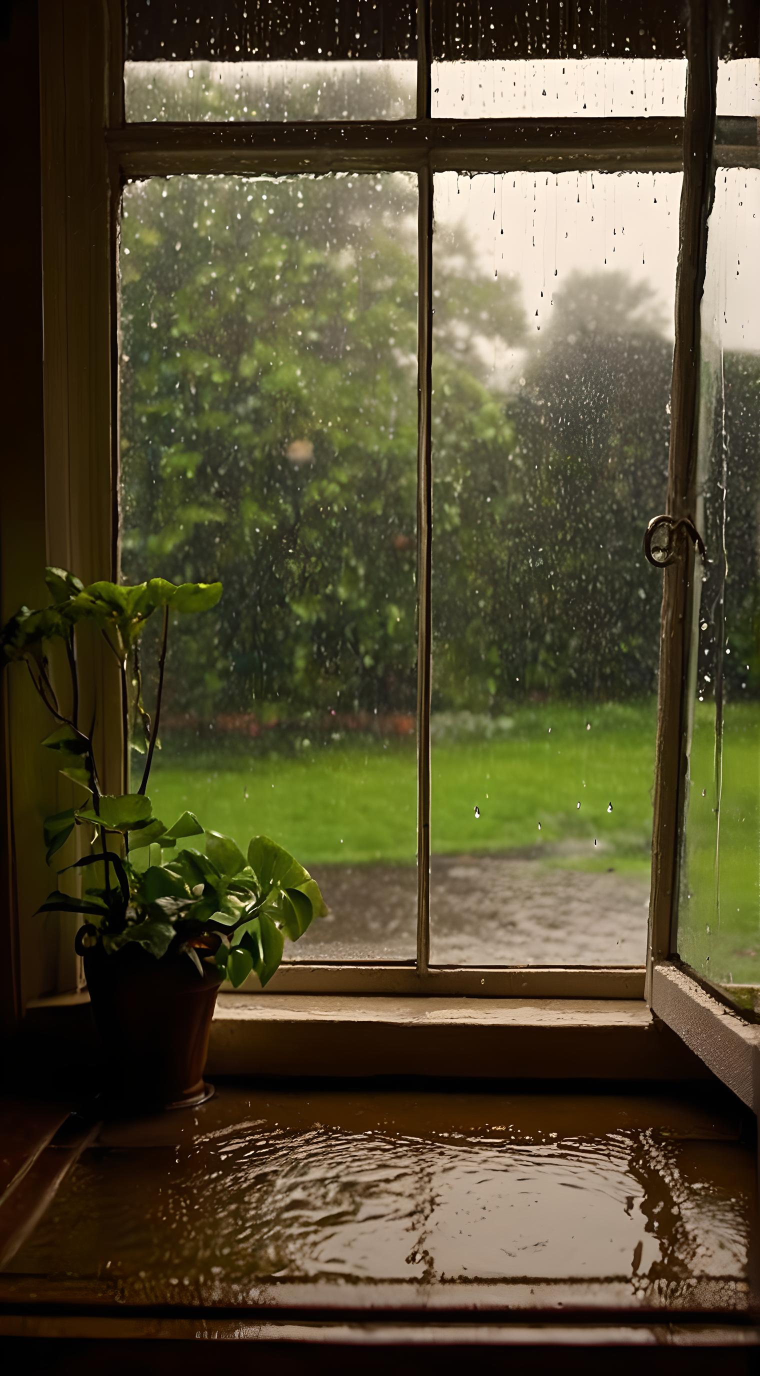 漏雨的房子