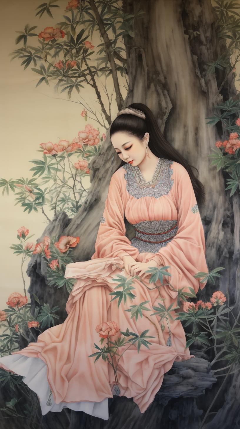 美女如画