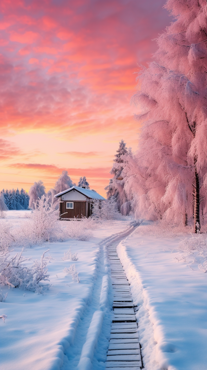 雪景小屋