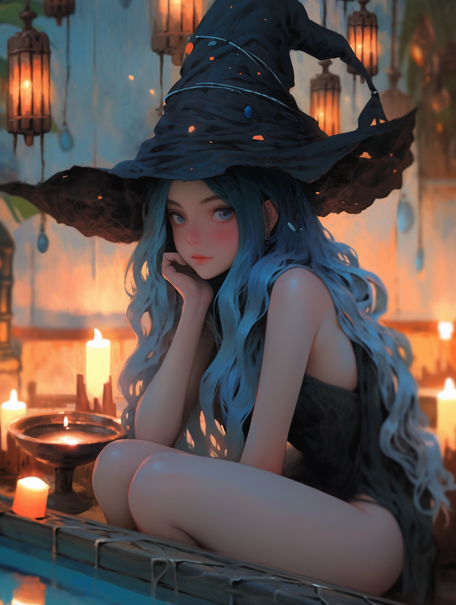 蓝发女巫