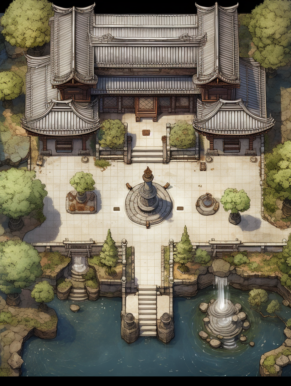 古风建筑，RPG游戏素材