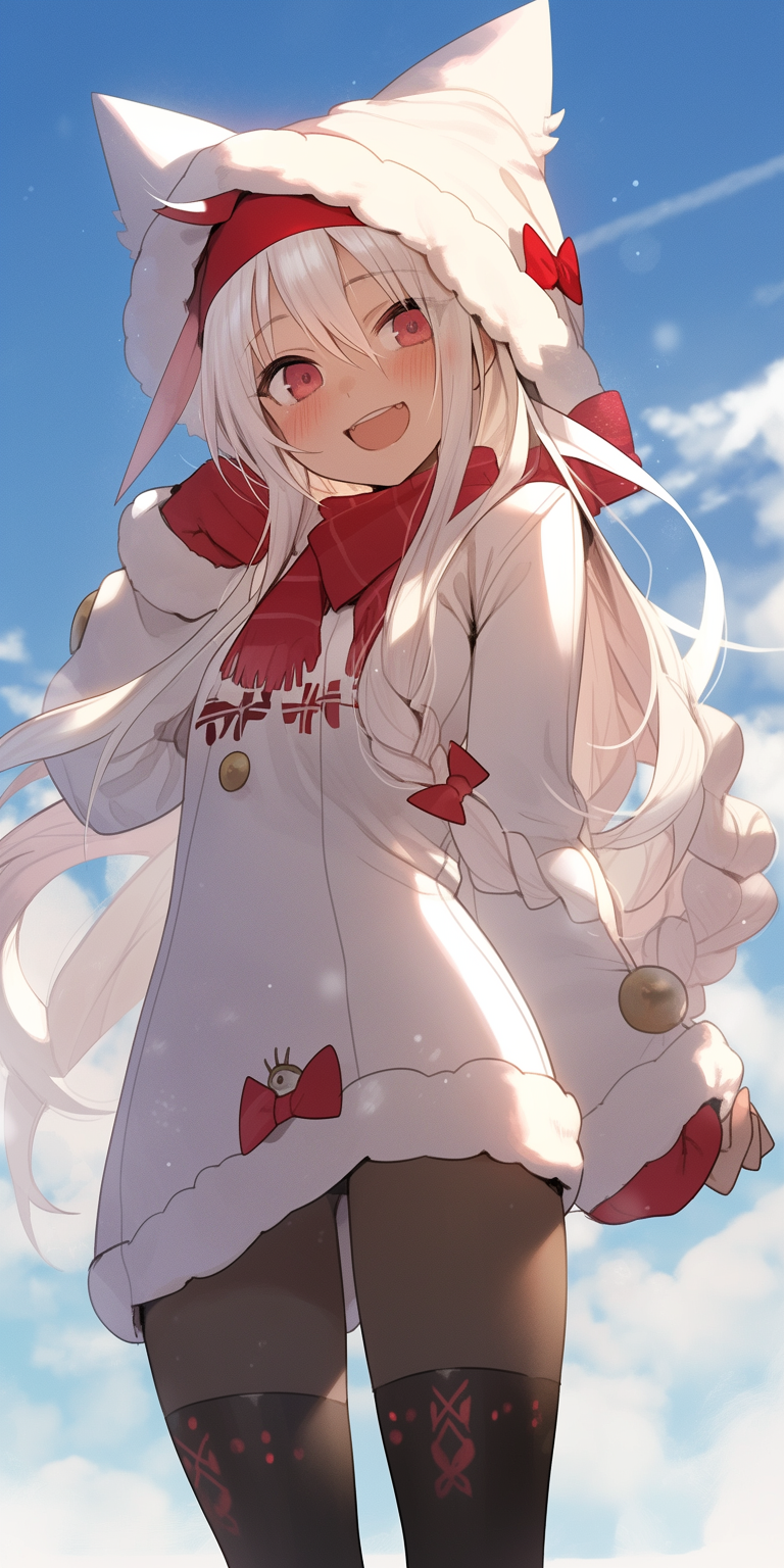 雪中少女