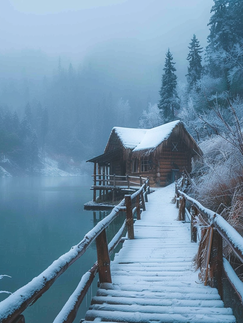 雪中小屋