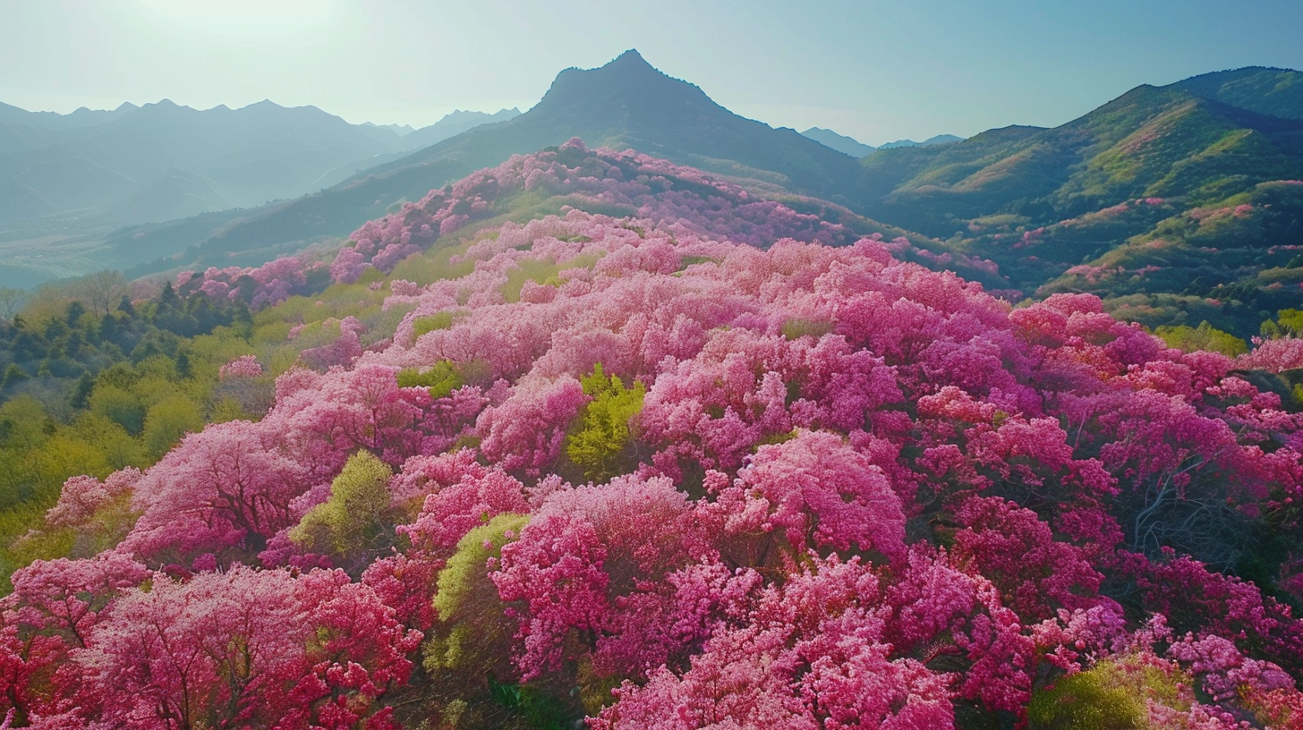 漫山桃花