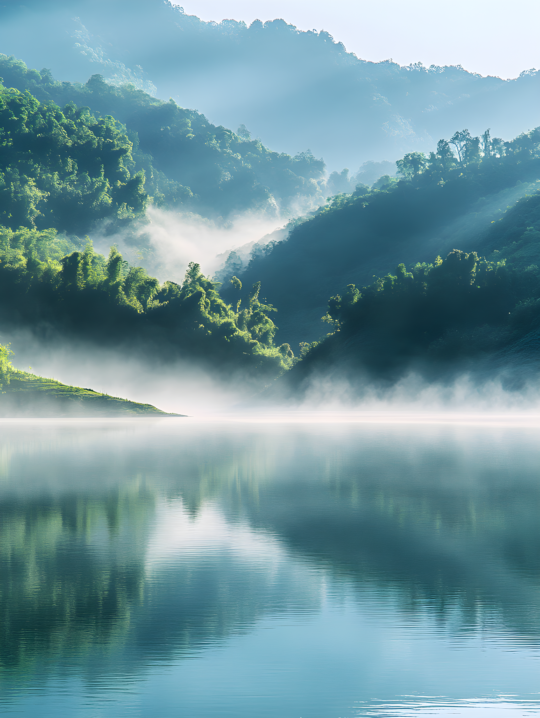 湖光山色如仙境