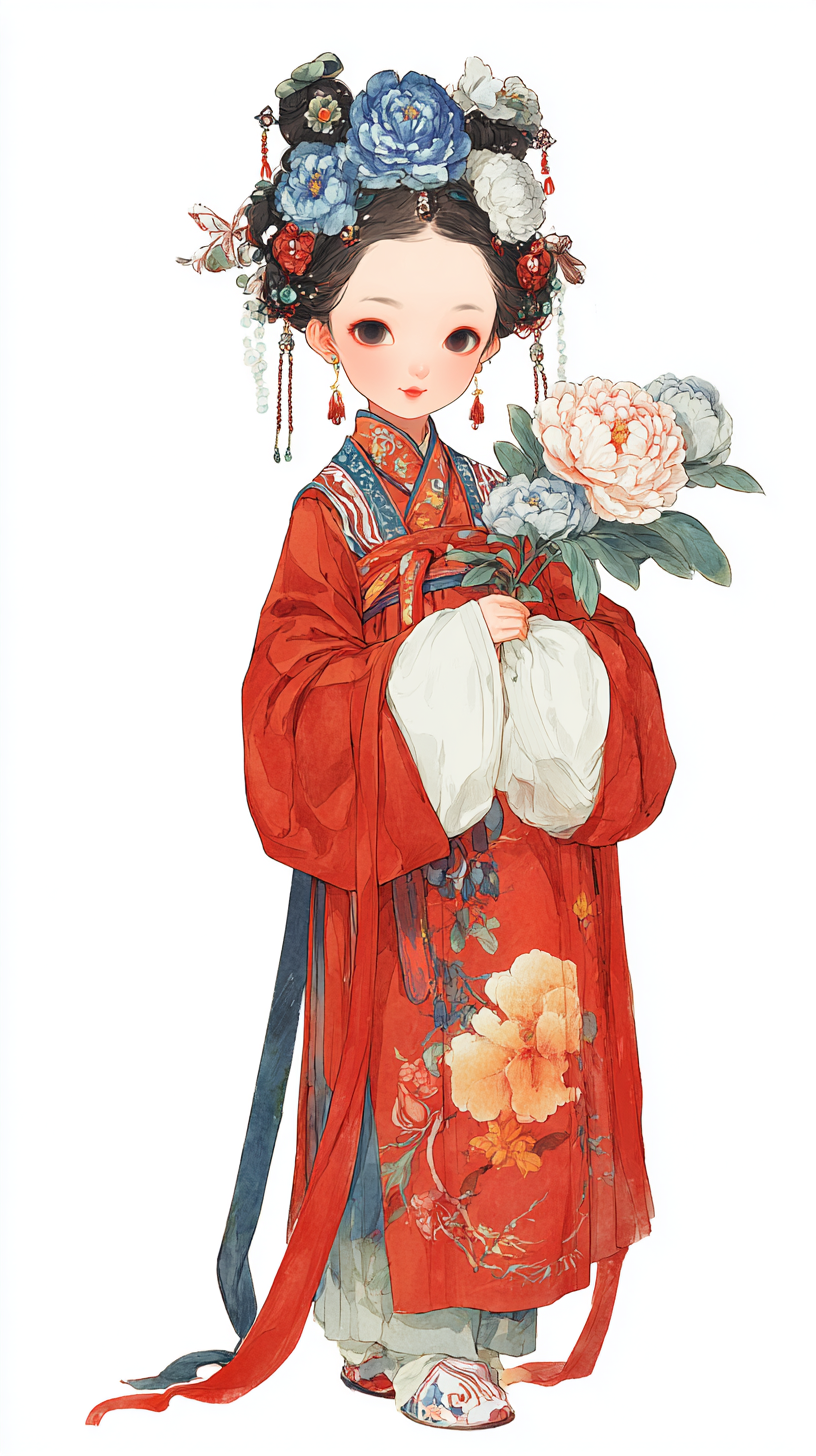 中国古典汉服新娘