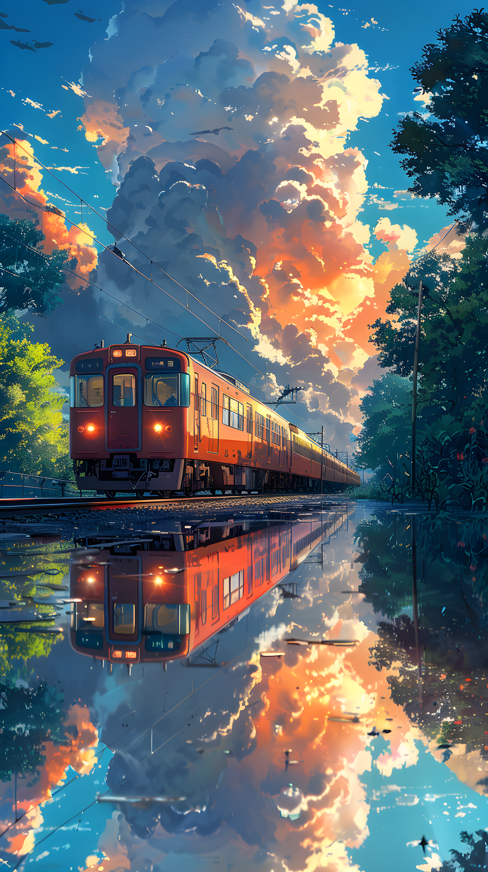 雨后的列车